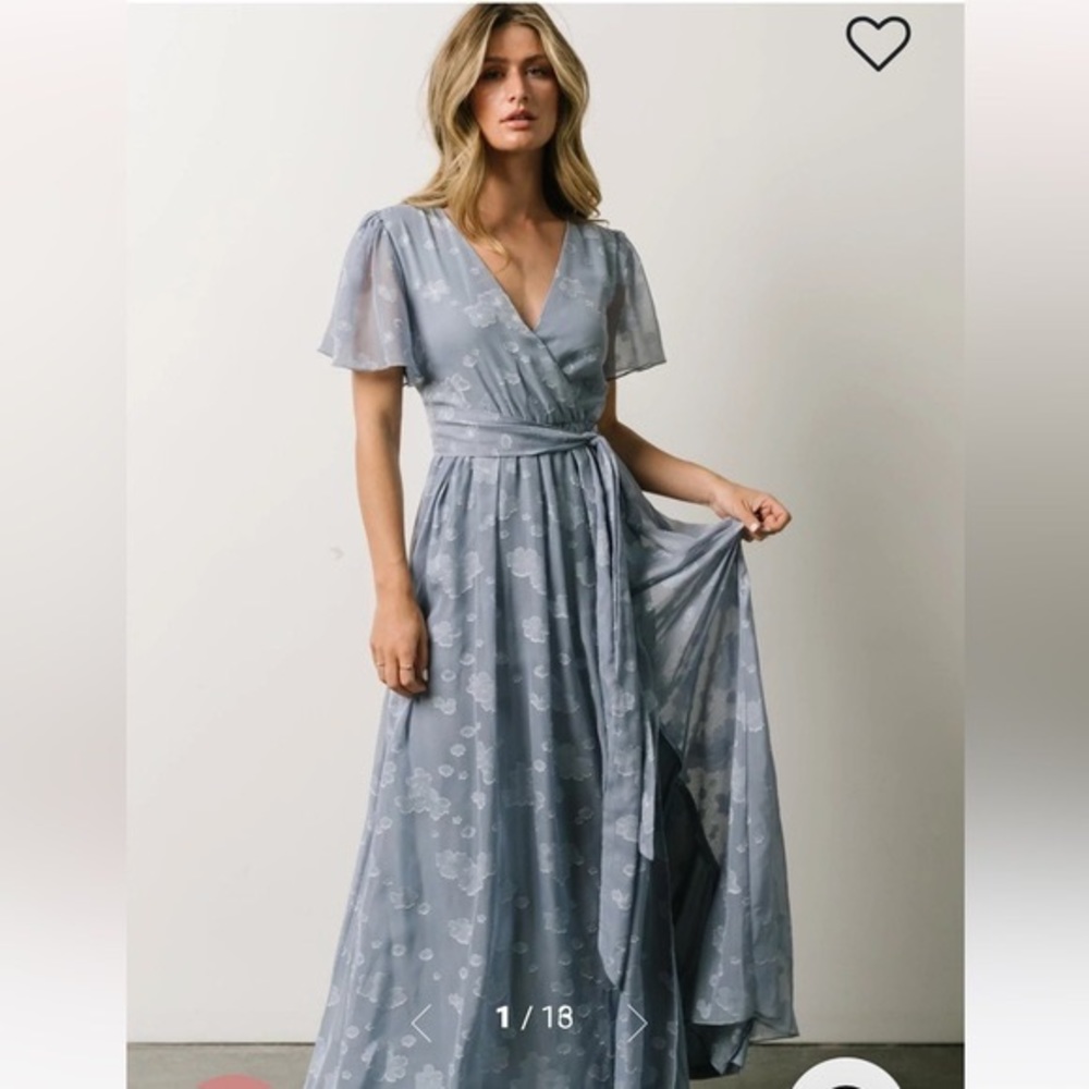 Baltic Born Faye Maxi Dress in Blue XL